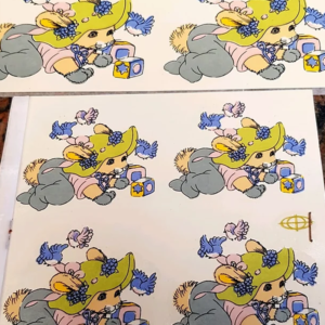 Coelhos Bebês e seus Pássaros