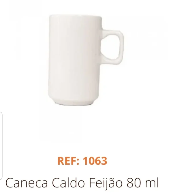 Caneca Caldo de Feijão 80ml
