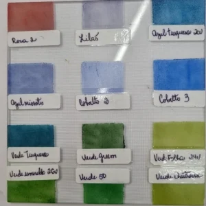 Cores para vidro 2