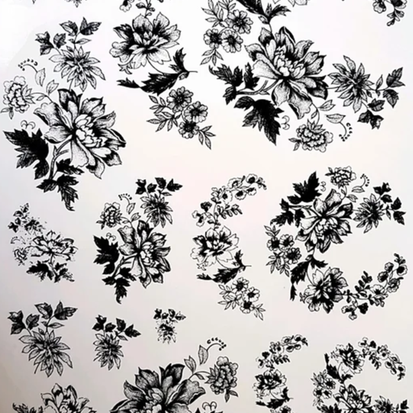 Floral Preto