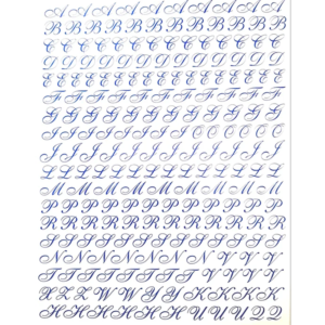 Folha de Letras Azul