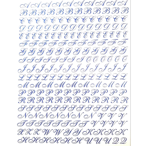 Folha de Letras Azul