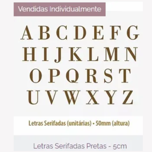 Letras do Alfabeto