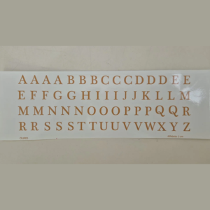 Letras do Alfabeto Em Ouro