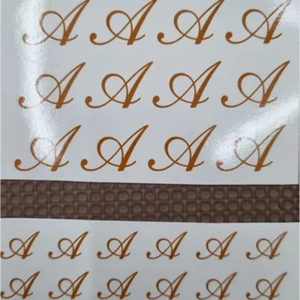 Letras em Ouro Manuscrita