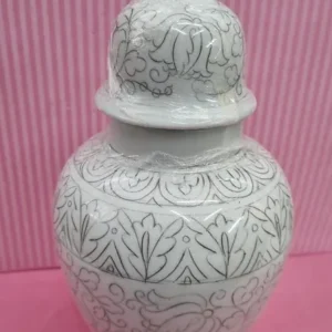 Potiche com Tampa desenhado