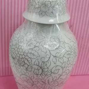 Potiche c/ Tampa "G" desenhado