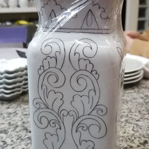 Vaso Quadrado Canetado