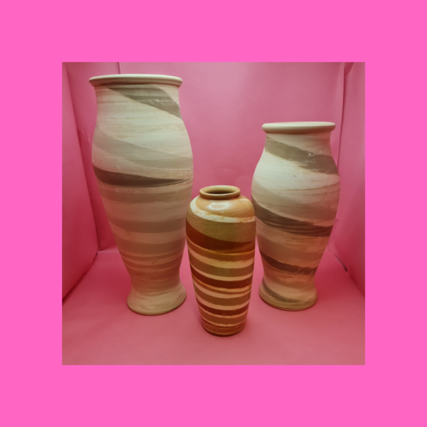 Vasos argila 3 Tons